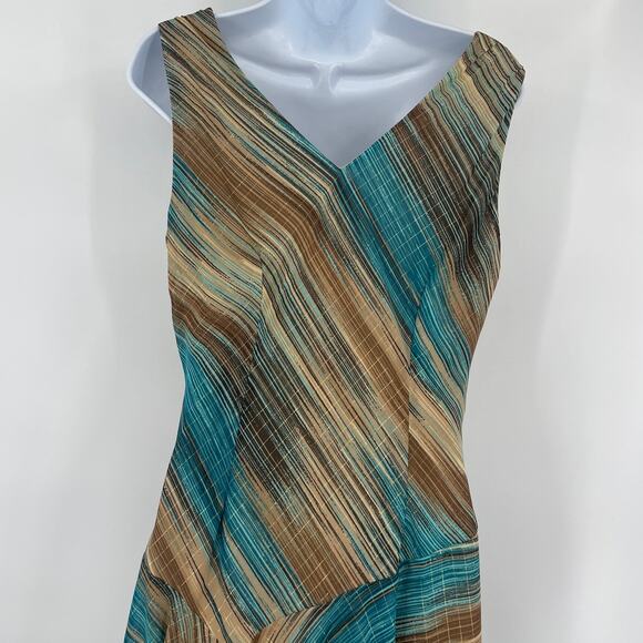 Y2K bbit Rabbit Rabbit Designs Dress Sz 10 Boho Asymmetrical Babydoll Earthy - Picture 9 of 12